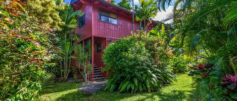 Hale Lu Ya house, at end of quiet, upscale cul de sac in Hanalei.  Great locale.