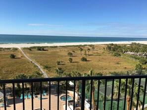 Your balcony view - steps to the beach