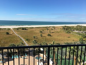 Your balcony view - steps to the beach