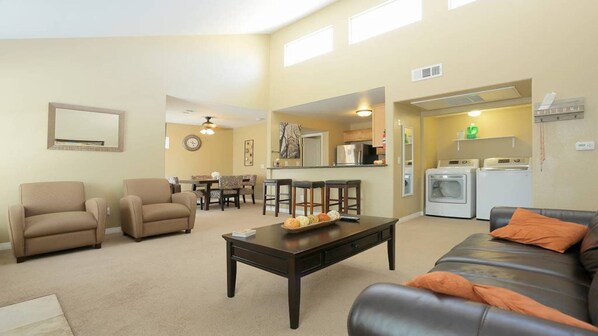 Living room with sleeper