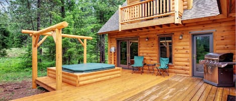 Deck and hot tub