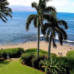 Small secluded beach right outside the complex!
