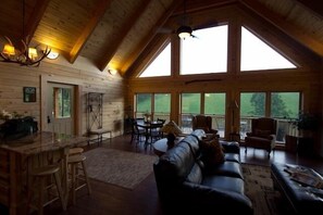 Meadow View Cabin, a deluxe log home near Lexington VA.