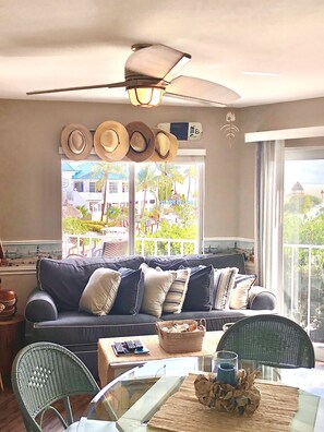 Living room.. View from the kitchen