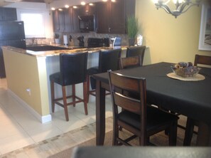 New open kitchen with Oceanfront and River views
