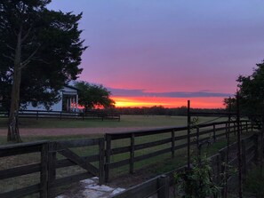 Sunset from Gander's Down Cottage