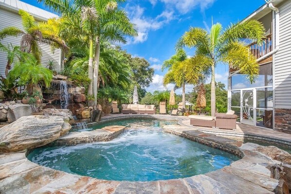 Our pool was featured on the Insane Pools TV series. It's your private oasis!