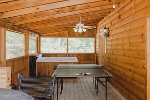 12 x 36 screened-in back porch
