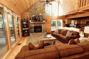Wood burning Fireplace