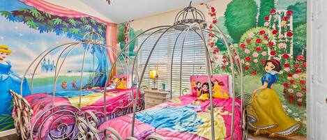 Dreams come true in the Princess bedroom with all your favorite princesses! 