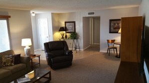 living room from kitchen entry
