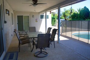 Large patio