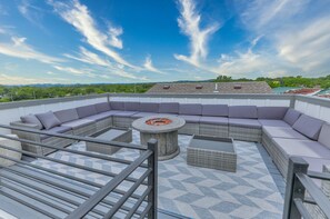 4th Floor: Patio with fireplace
