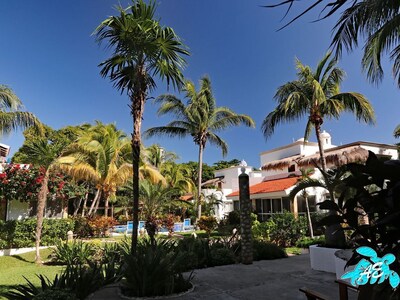 Villa privada con piscina / playa con instalaciones modernas Conozca la artesanía mexicana    