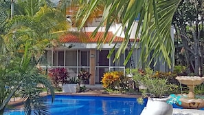 The VIlla is Nestled In the Center of Our Gardens Right Next to the Pool