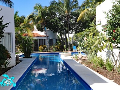 Villa privada con piscina / playa con instalaciones modernas Conozca la artesanía mexicana    