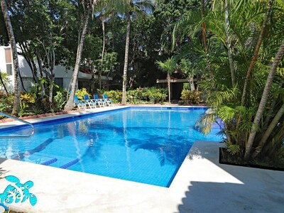 Villa privada con piscina / playa con instalaciones modernas Conozca la artesanía mexicana    