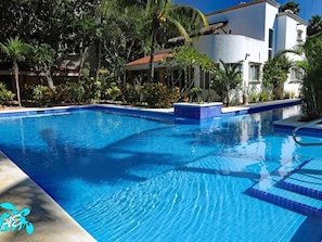 Outside the Villa's Door is the Largest & Most Beautiful Pool In Akumal