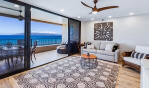 Living area looking out to lanai