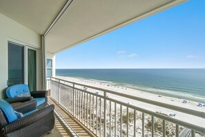 Private Beachfront Balcony View