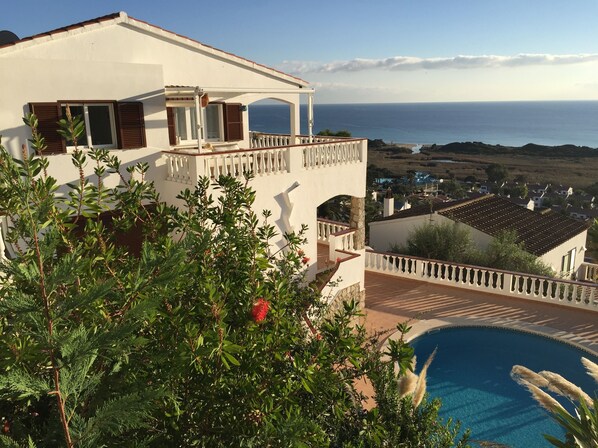 FantaSea Home and its private refreshing pool offering a stunning sea view