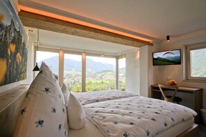 Ferienwohnung Bergpanorama Augenschmaus 80qm, Terr., 2 Schlafz., Wohnz., 2.WC-Schlafzimmer 1