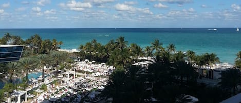 Vue sur la plage ou l’océan