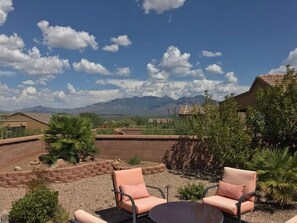 Large Backyard with Mountain View