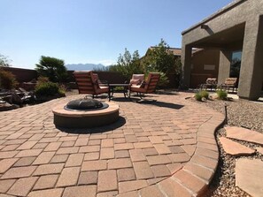 Paved Courtyard with Firepit