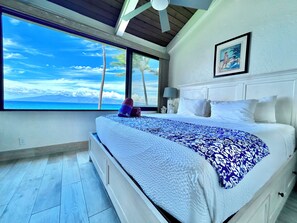 Master Bedroom w/ Large Center Opening Oceanfront Window