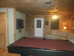 Large gameroom area for hours of fun & excitement. Ping-pong table not pictured
