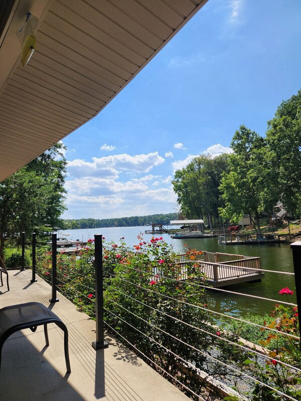 Our view and boat dock