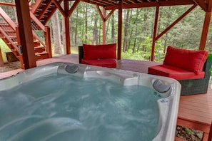 Hot Tub on Lower Patio