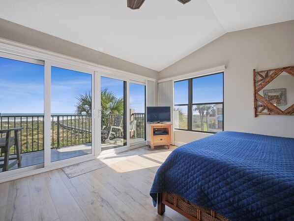 Primary bedroom with ocean views