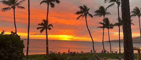 Beautiful sunset as seen from lanai