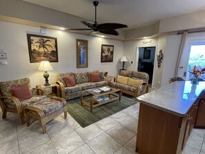 Kitchen and living room