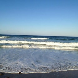 At the beach.