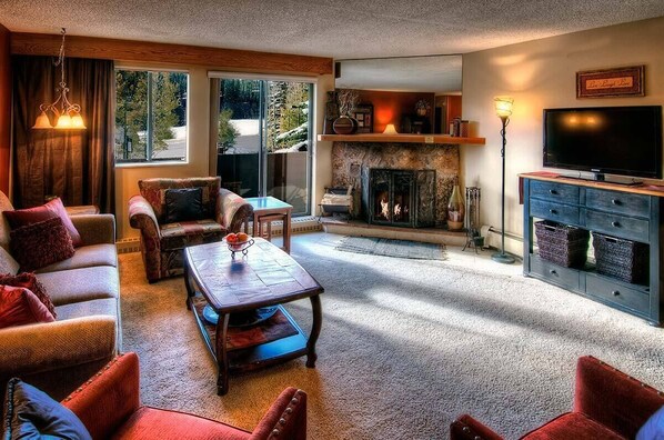Relax and rejuvenate in the cozy living room.
