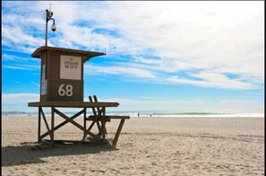 The beach in front of the house! Great place to surf and soak up the sun 