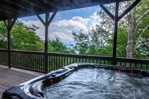 Private Hot Tub on Lower Deck