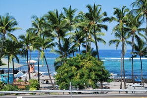 Kahalu'u Beach Park is across the street where you can snorkel, surf and swim!