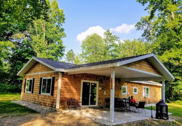 After boating on Torch Lake or a day trip to Sleeping Bear Sand Dunes Relax here