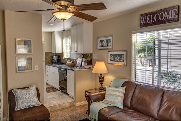 Living Area and Kitchen