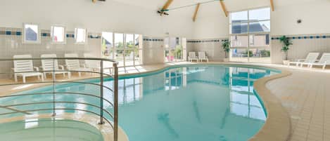 Spend time in the indoor pool with your group.