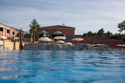 The outdoor pool truly makes your stay magical.