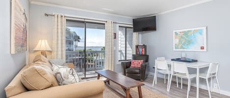 Beach and Racquet B202 - View of Bay from Living room