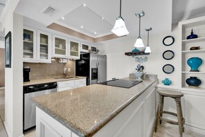 Kitchen with upgrade appliances and granite counter tops 