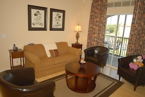 Living-room with 58inch smart television. With cable and Disney channel