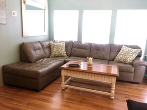 New photo needed, but new sectional is same shape & size