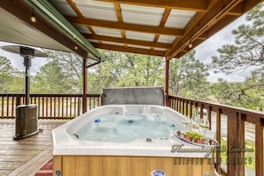 Hot tub with cover